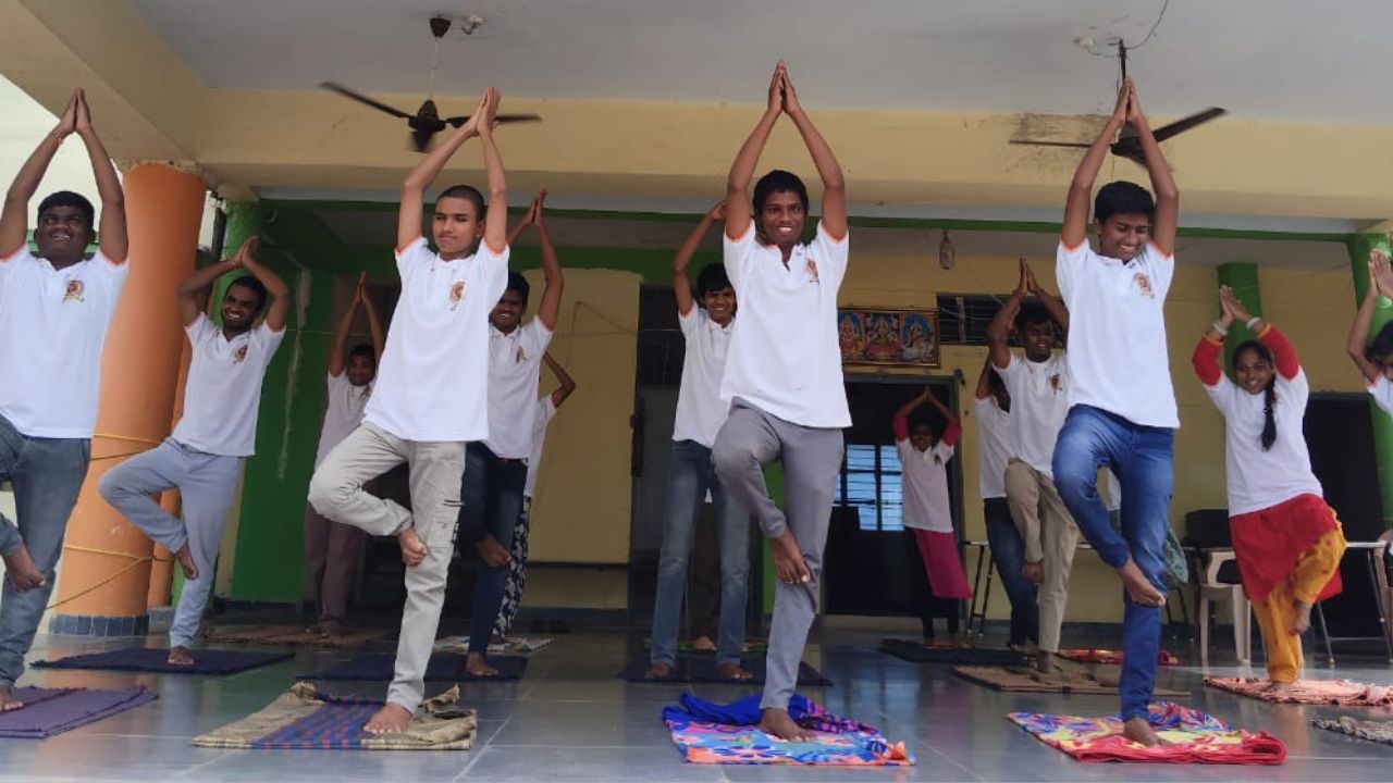 Conducting Yoga Day in Our Campus